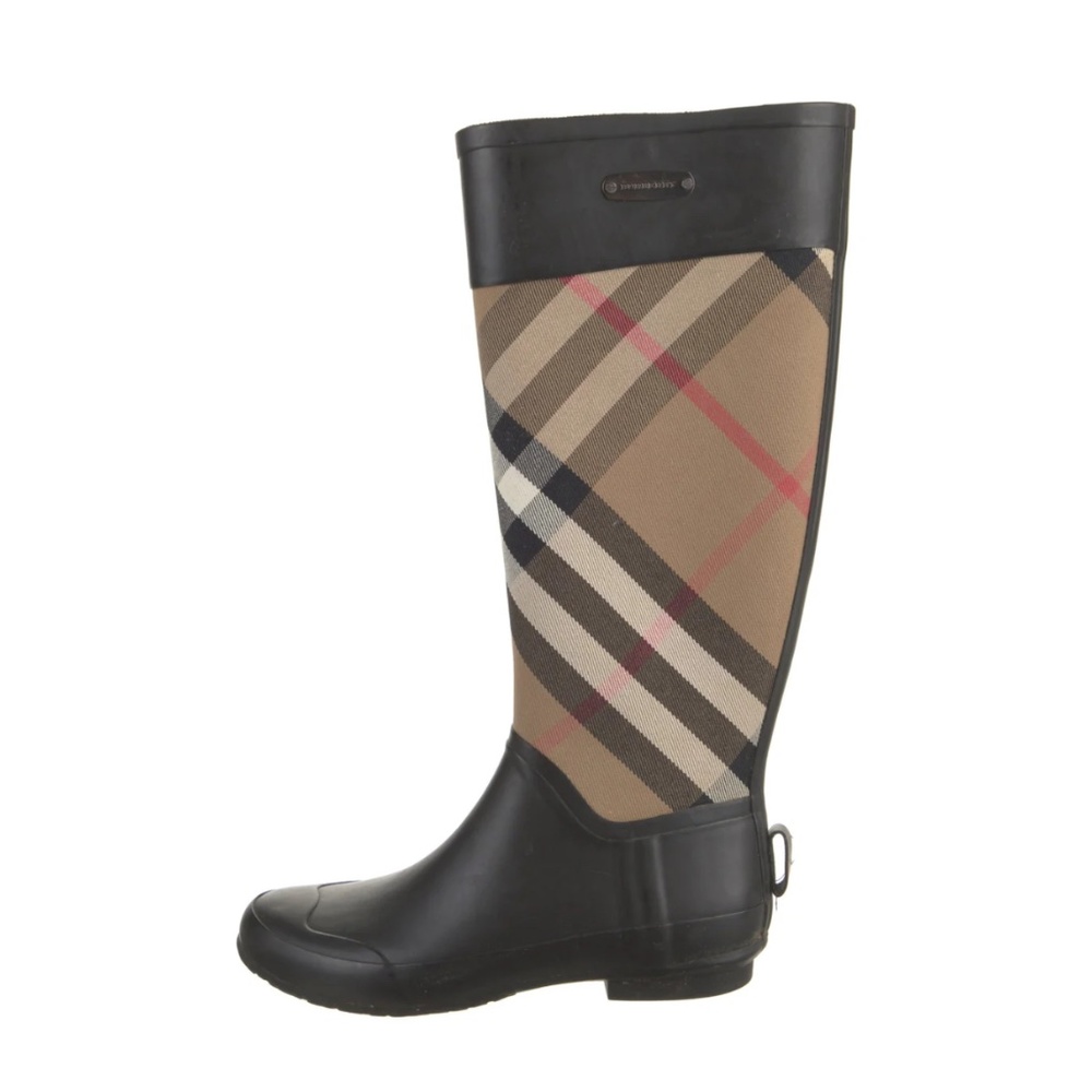 BURBERRY House Check Pattern Rain Boots